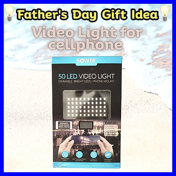 Cell Phone LED Ring Video LIGHT DIMMABLE BRIGHT 50 LEDS Portable IPHONE Android - Picture 2 of 4